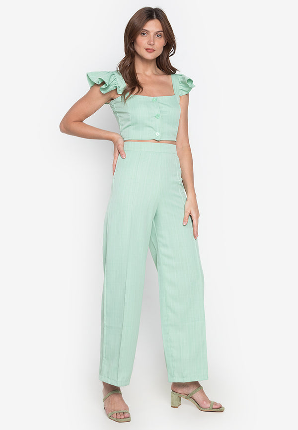 Ruffled Get Going Coords Mint