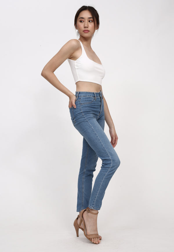 The Latest Scoop Crop Top White