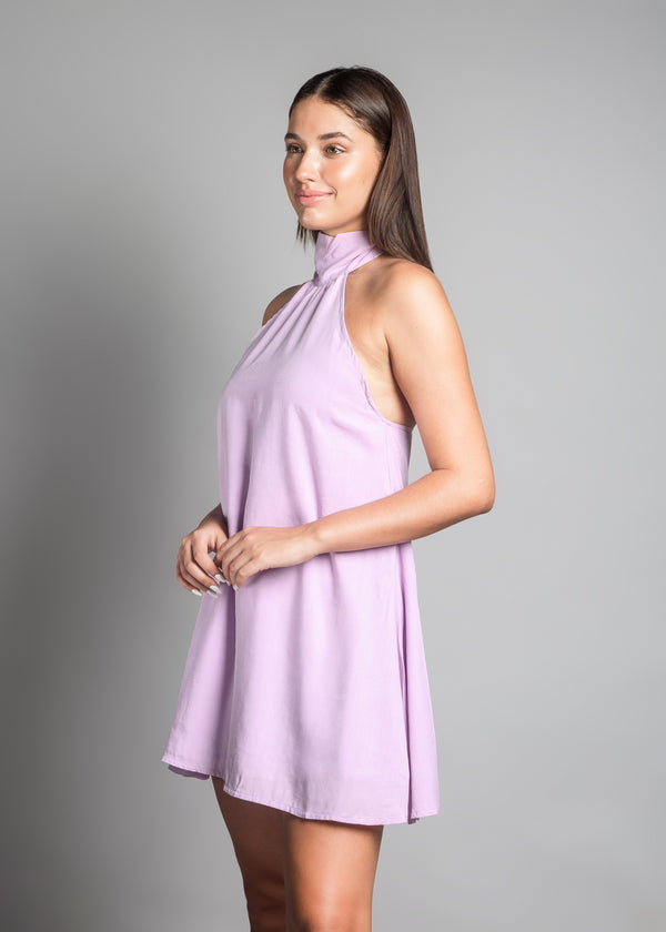 Meet Me at the Halter Dress Lilac